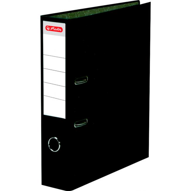 [HL016510] Lever filer Herlitz Marble 8cm black