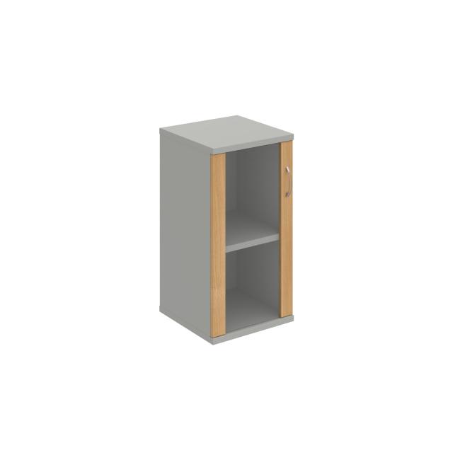 Shelf cabinet L Strong, 40x76.8x40 cm, oak/grey