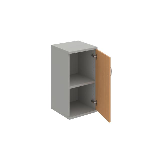 Shelving cabinet Strong P, 40x76.8x40 cm, beech/grey