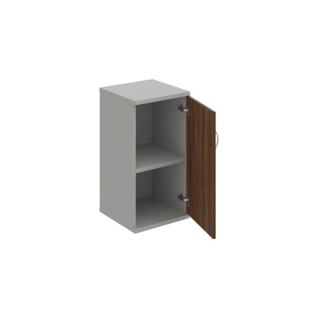 Shelving cabinet Strong P, 40x76.8x40 cm, walnut/grey