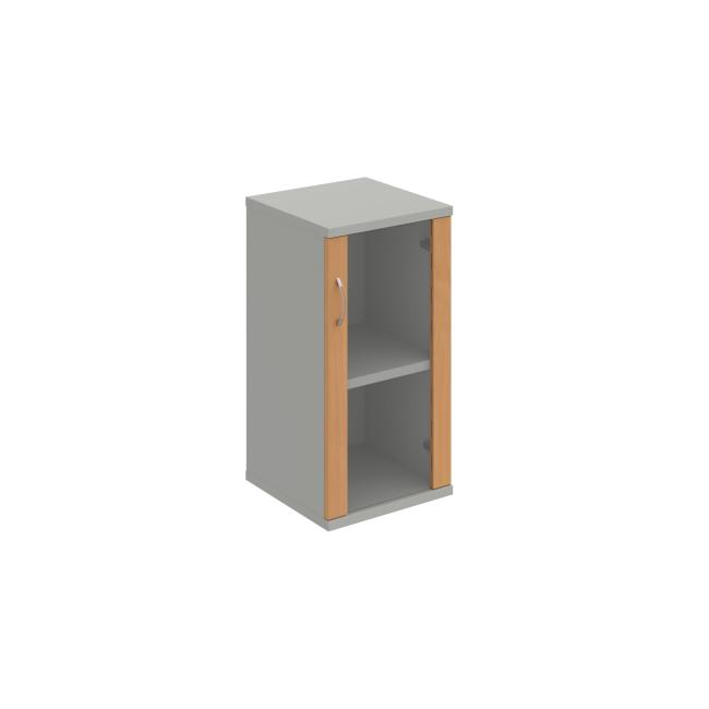 Shelving cabinet Strong P, 40x76.8x40 cm, beech/grey