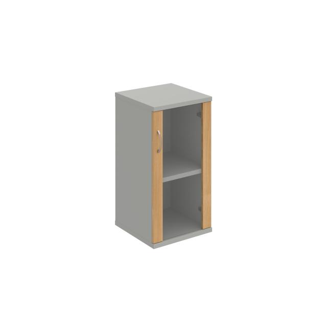 Shelf cabinet P Strong, 40x76.8x40 cm, oak/grey