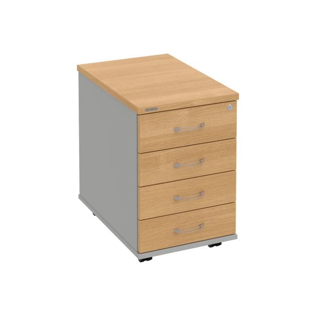 Hobis container, 40x60x60 cm, oak/grey