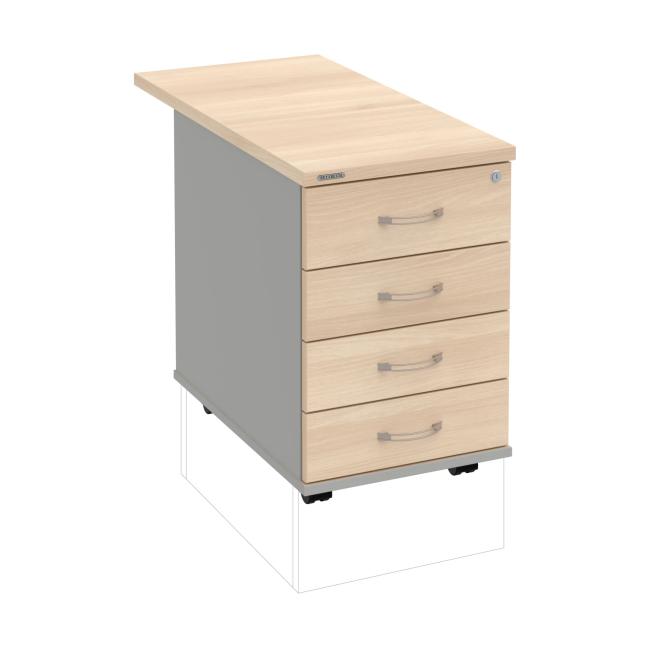 [ON248118] Kontajner Hobis, 40x60x80 cm, agát/sivý