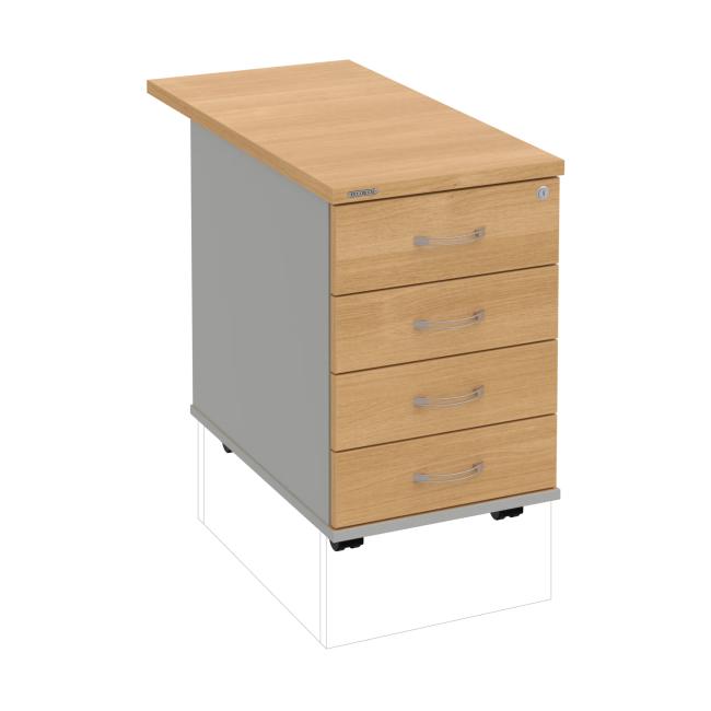 [ON248121] Hobis container, 40x60x80 cm, oak/grey