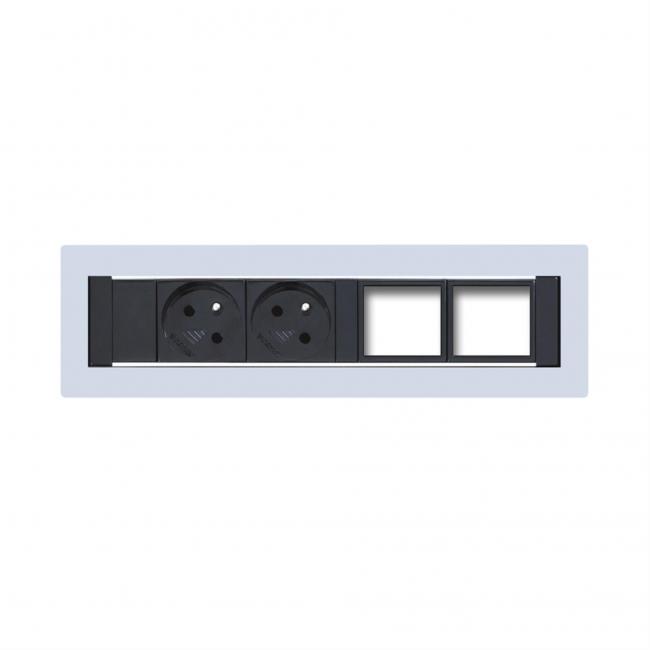 Configurable fixed panel KPP 4, gray