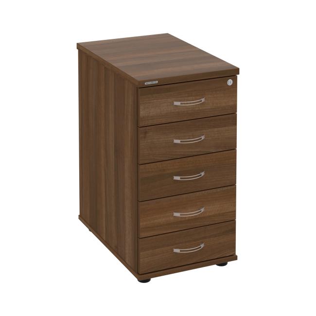 Hobis container, 40x75.5x60 cm, walnut/walnut