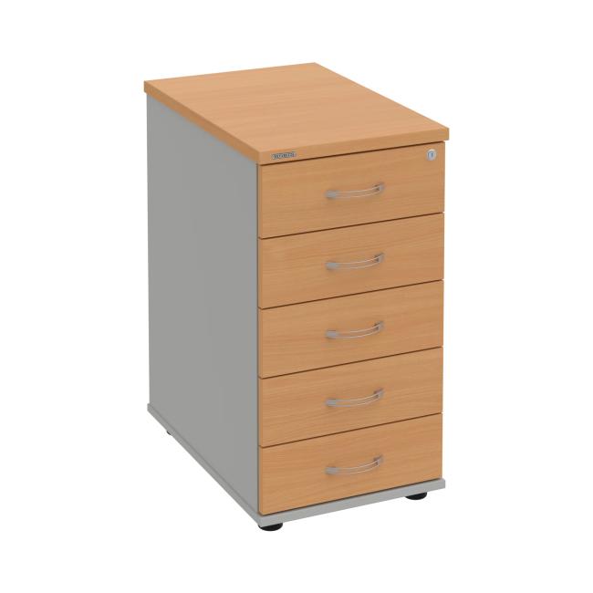 Hobis container, 40x75.5x60 cm, beech/grey