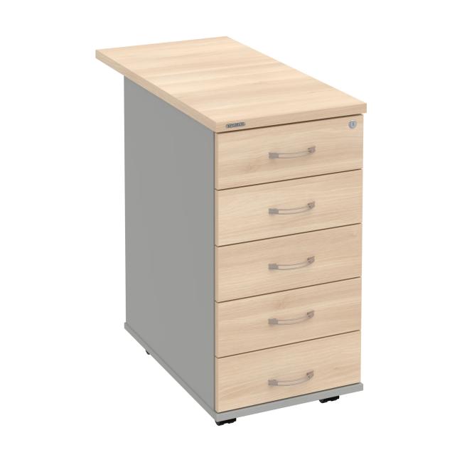 [ON258118] Kontajner Hobis, 40x75,5x80 cm, agát/sivý