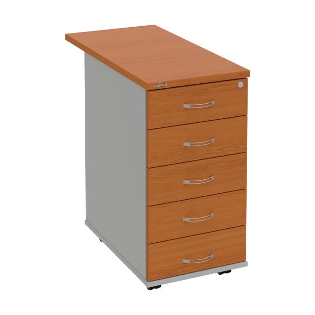 Hobis container, 40x75.5x80 cm, cherry/grey