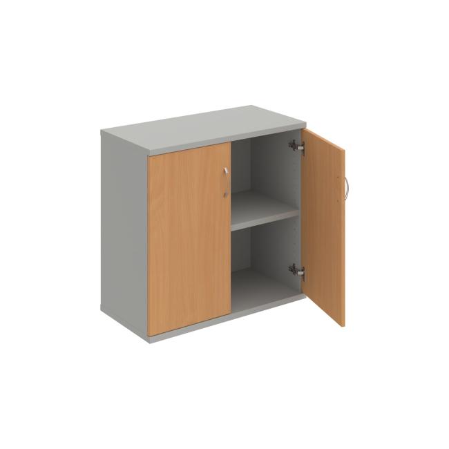 Strong shelf cabinet, 80x76.8x40 cm, beech/grey