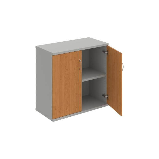 Strong shelf cabinet, 80x76.8x40 cm, cherry/grey