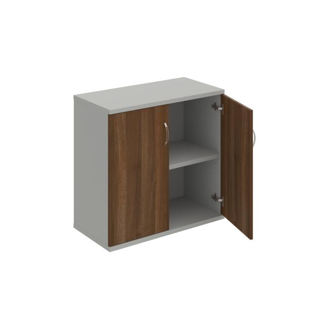 Strong shelf cabinet, 80x76.8x40 cm, walnut/grey