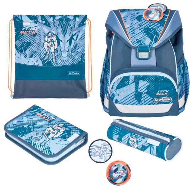 [HL048977] Herlitz UltraLight+TechMech school bag, set