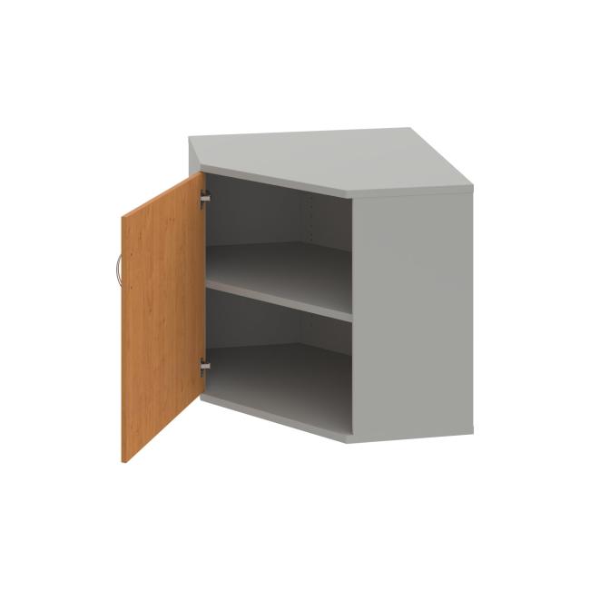 Shelving cabinet Strong L, 80x76.8x40 cm, alder/grey
