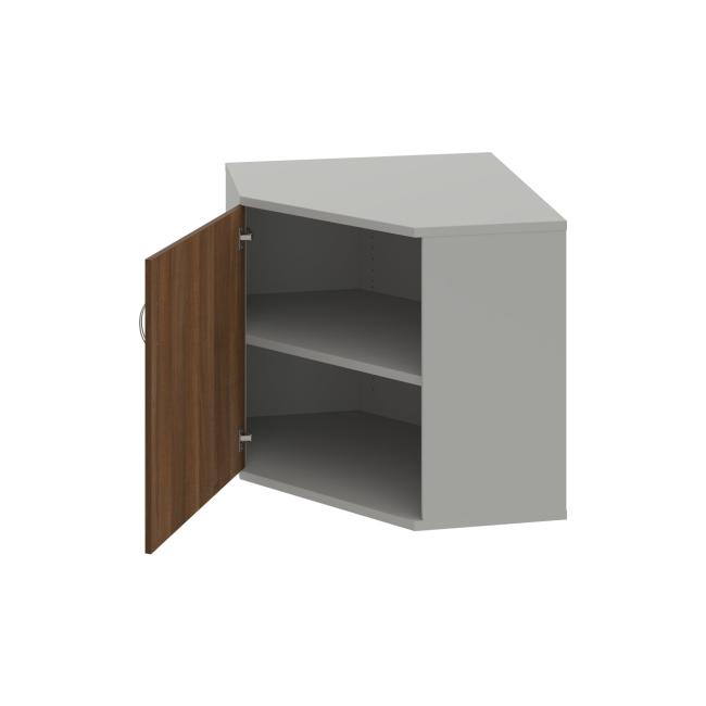Shelf cabinet Strong L, 80x76.8x40 cm, walnut/grey
