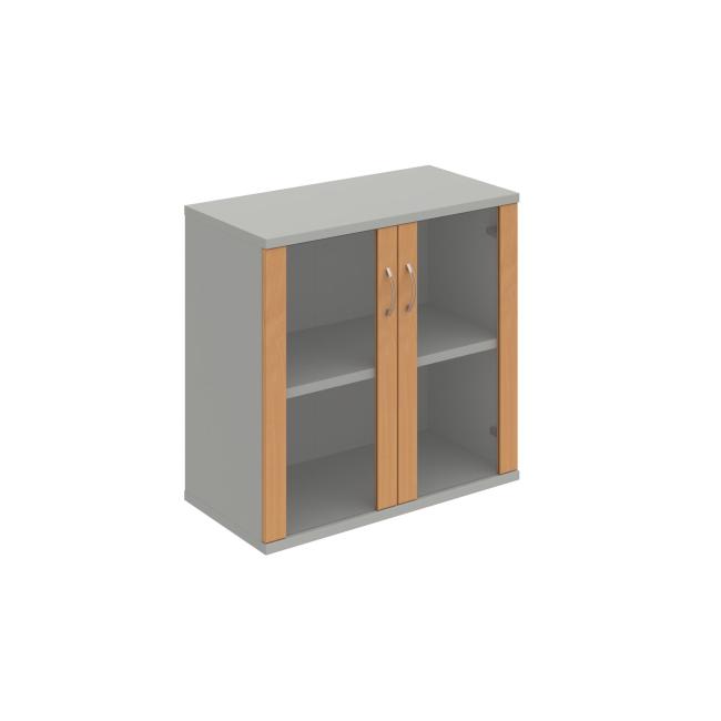 Strong shelf cabinet, 80x76.8x40 cm, beech/grey