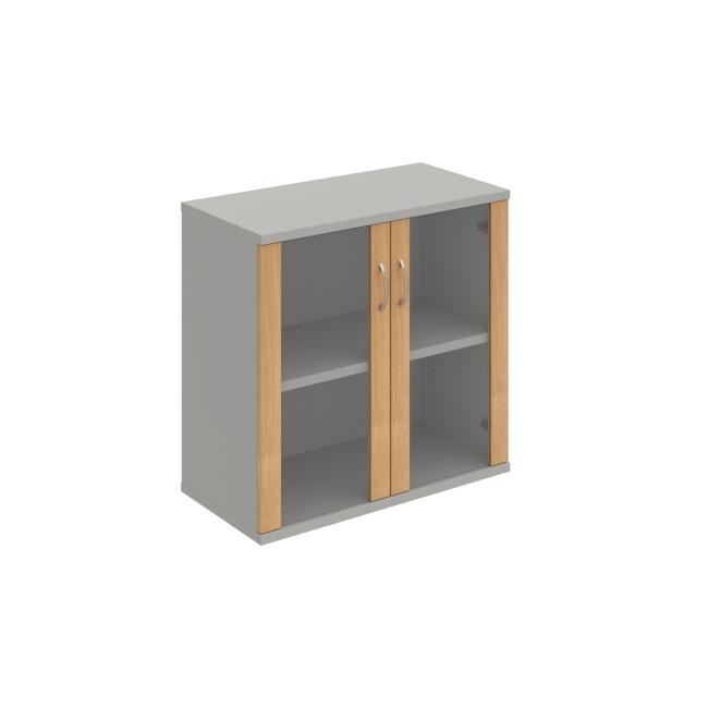 Strong shelf cabinet, 80x76.8x40 cm, oak/grey