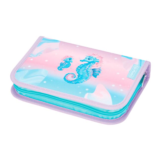 Herlitz pencil case 1 zipper full 2-fold Seahorse