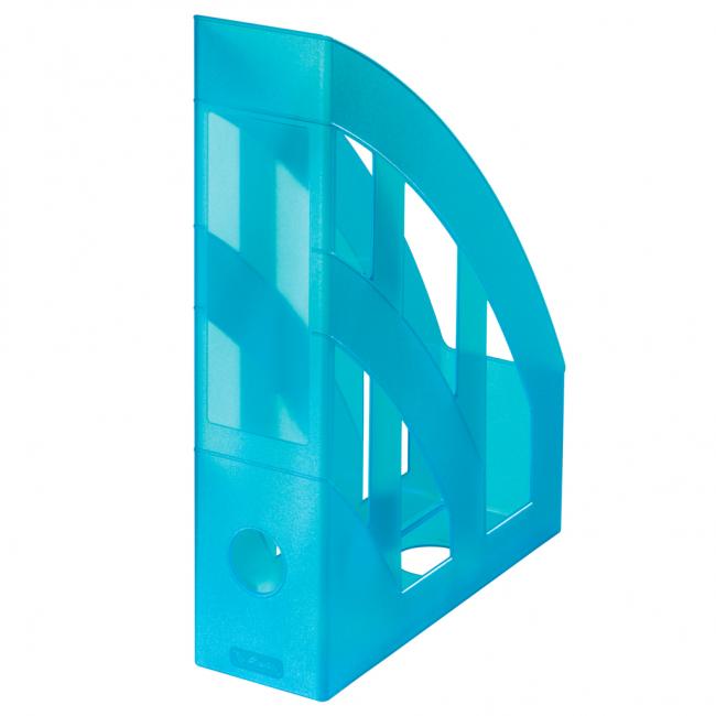 Magazine rack Herlitz transparent turquoise