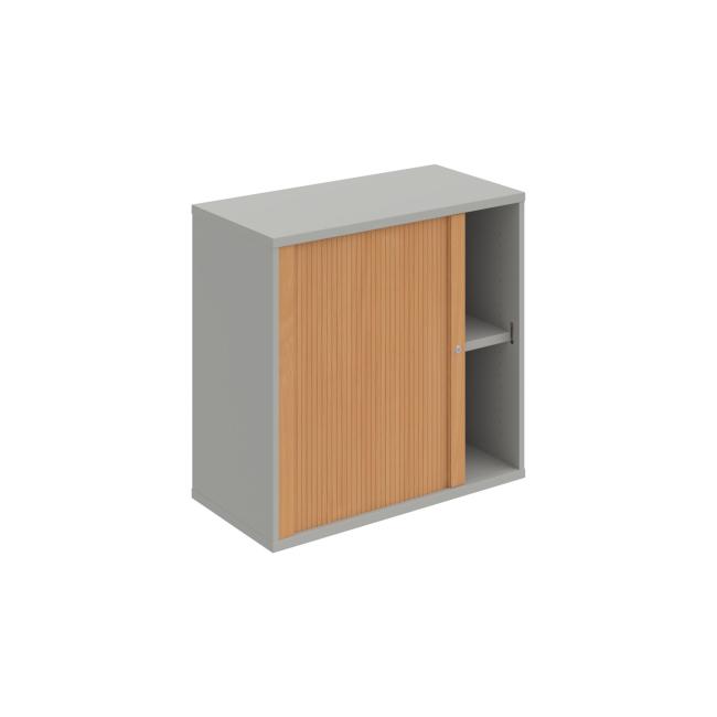 Strong shelf cabinet, 80x76.8x40 cm, beech/grey