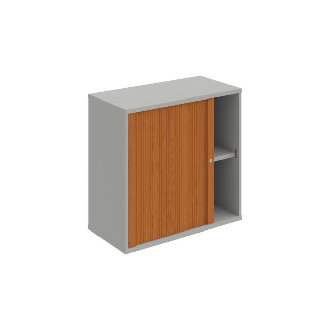 Strong shelf cabinet, 80x76.8x40 cm, cherry/grey
