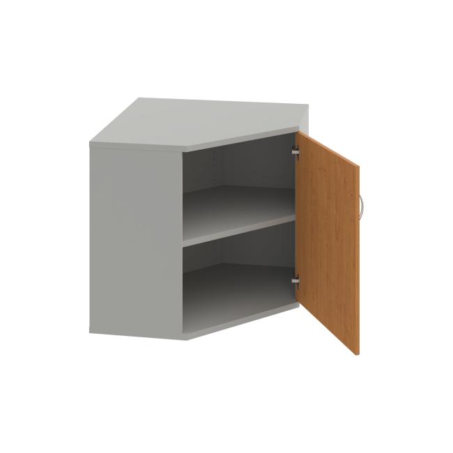 Shelving cabinet Strong P, 80x76.8x40 cm, alder/grey