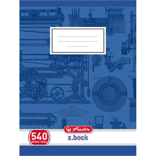 Notebook Herlitz 540, A5, clean, 70g/m2