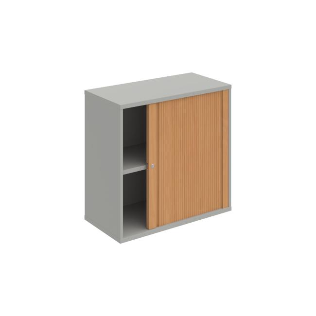 Strong shelf cabinet, 80x76.8x40 cm, beech/grey