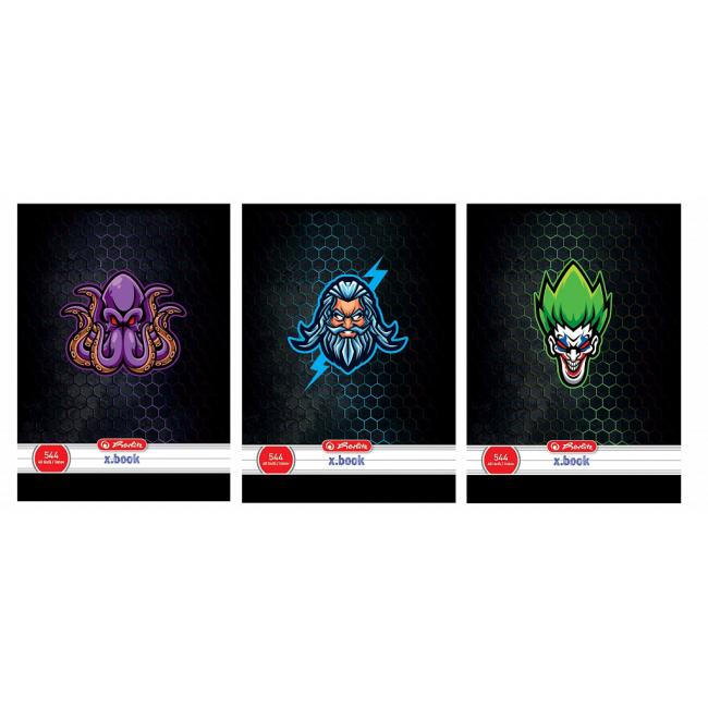 Notebook Herlitz 544 A5 lined 70g/m2 mix motifs boys