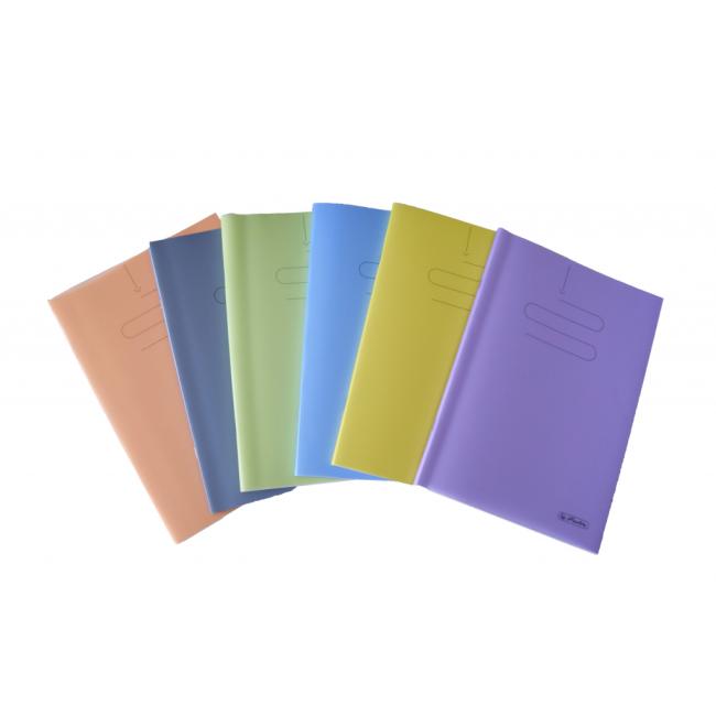 Notebook Herlitz 464, A4, with PP cover, mixed colors