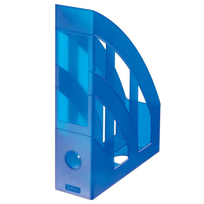 Magazine rack Herlitz transparent blue