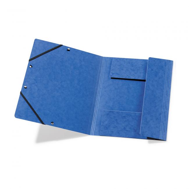 Herlitz blue foam cover with rubber band