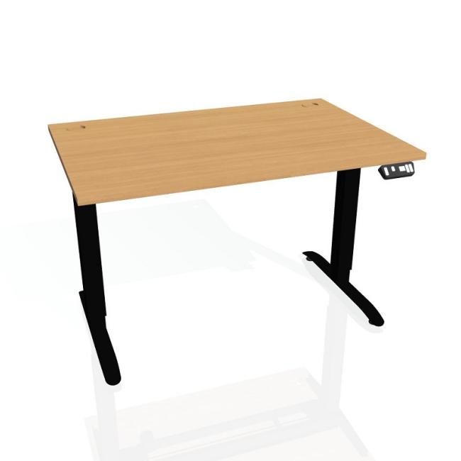 [ON314122] Motion desk, PO, 3S, 140x61 - 128x80 cm, beech/black