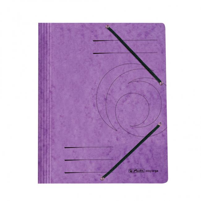 Polyfoam cover with Herlitz purple elastic band