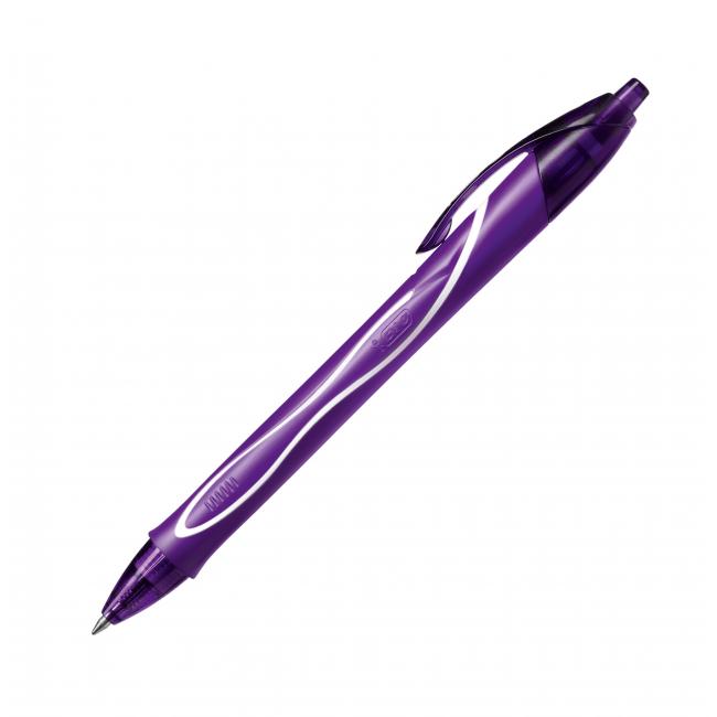 [BC964772] Gel pen Bic Gelocity Quick Dry purple