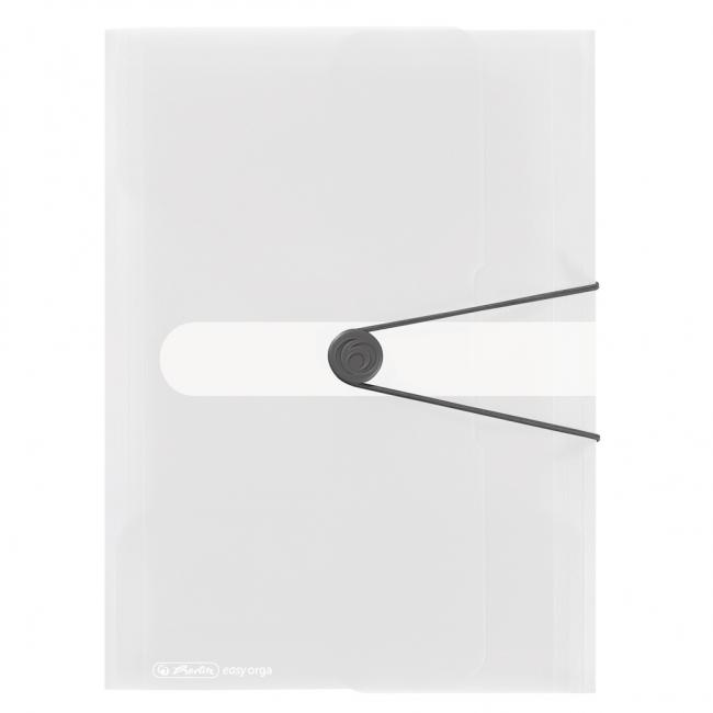 Plastic cover with Herlitz clear rubber band