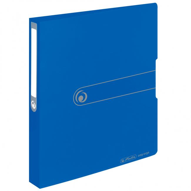 2-ring binder Herlitz Easy Orga PP 2.5cm opaque blue