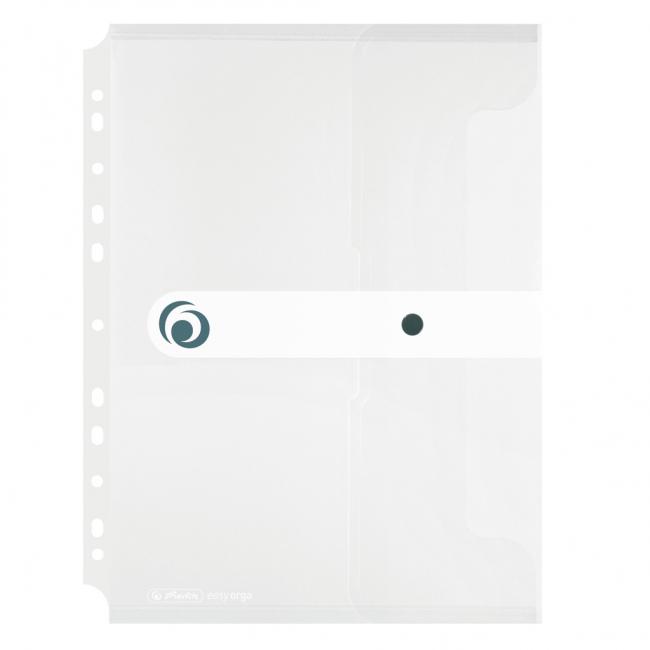 Herlitz Easy Orga priehľadný plastový obal A4 s cvokom a dierovaním