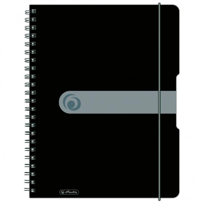 Square notepad Herlitz Easy Orga A4 80 sheets black