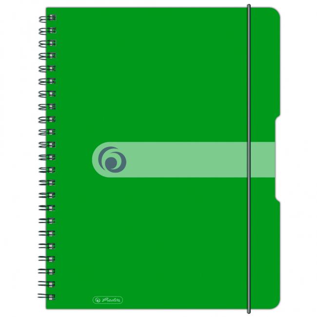 Square notepad Herlitz Easy Orga A4 80 sheets apple green