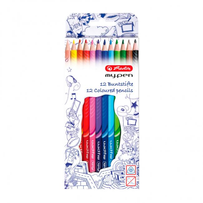 Herlitz my.pen triangular crayons 12 pcs