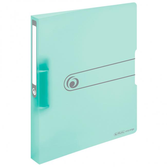[HL409042] Binder 2-ring Herlitz PP 2.5cm transparent mint