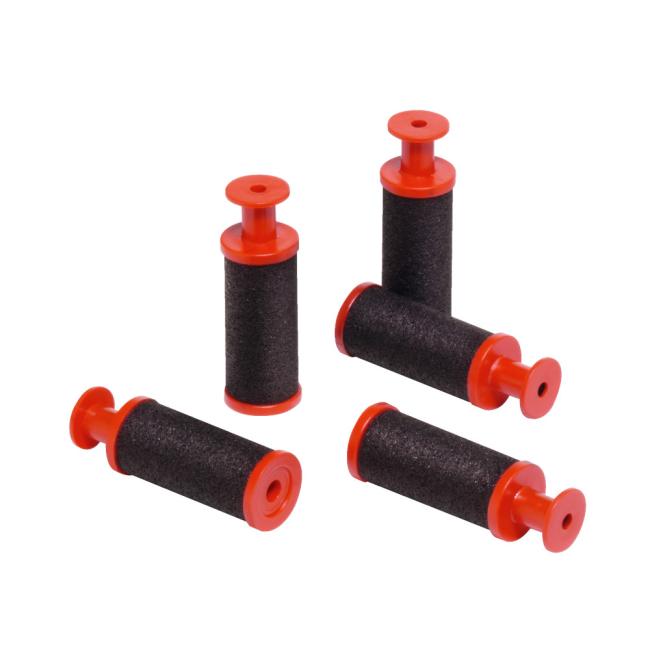 Coloring roller for labeling tongs 5 ​​pcs double-row