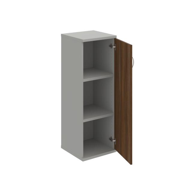 Shelving cabinet Strong P, 40x115.2x40 cm, walnut/grey