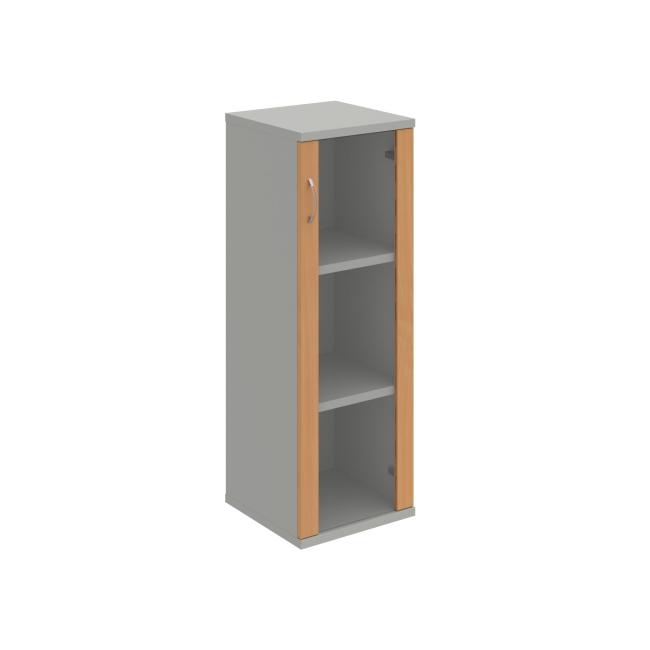 Shelf cabinet Strong P, 40x115.2x40 cm, beech/grey