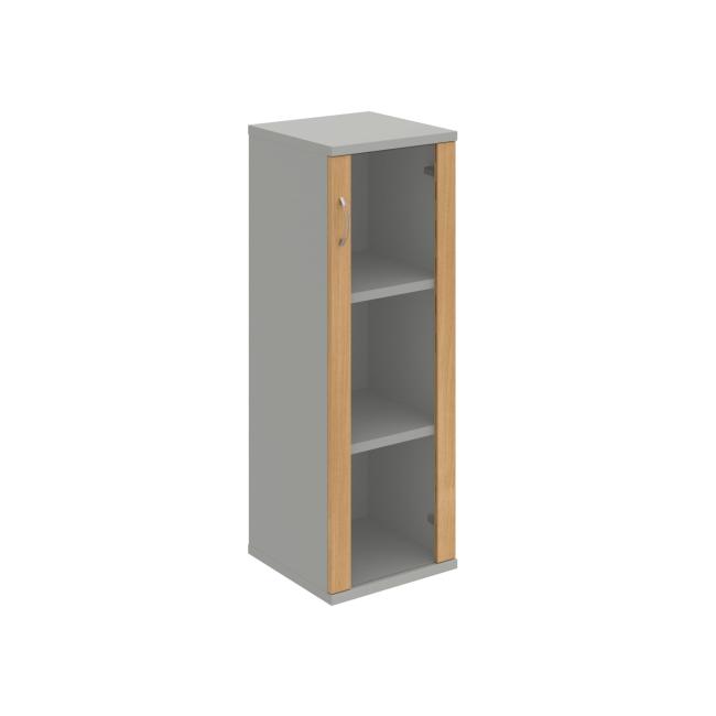 Shelf cabinet P Strong, 40x115.2x40 cm, oak/grey