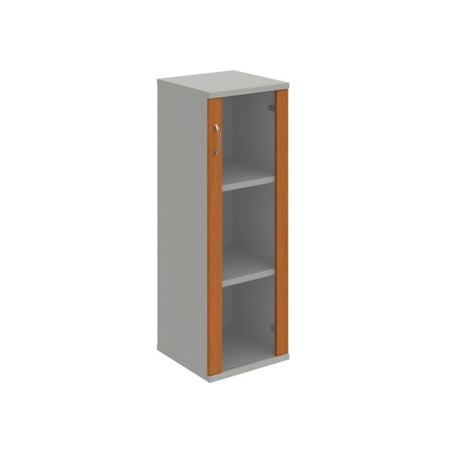 Shelving cabinet Strong P, 40x115.2x40 cm, cherry/grey