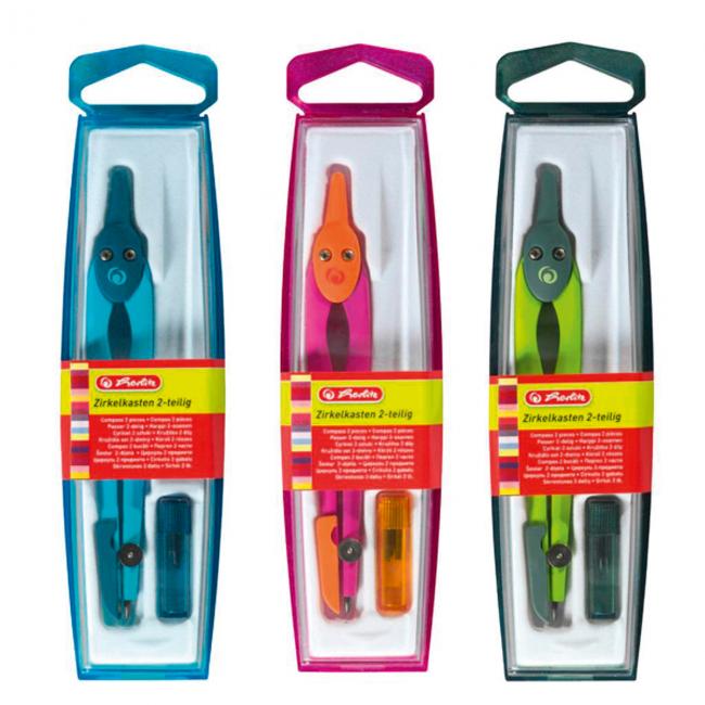 [HL710055] Herlitz crucible + spare pencils, mix of colors