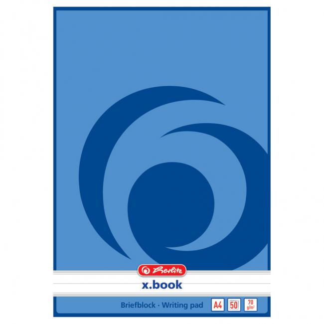 Ruled notepad Herlitz A4 50 sheets
